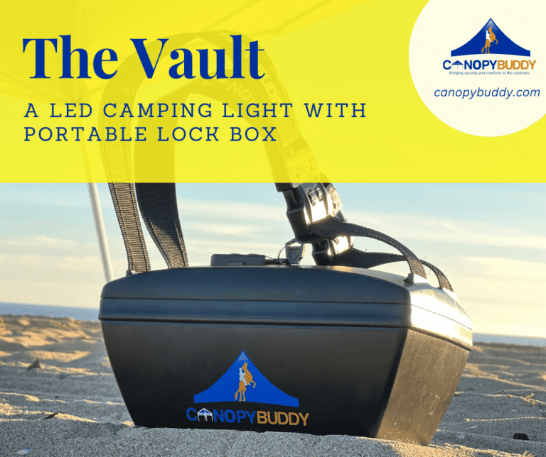 The Vault – A LED Camping Light with Portable Lock Box
