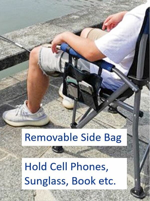 Relaxing Outdoor Chair With Bag for Valuables By Canopy Buddy