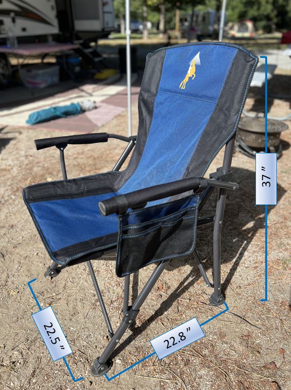 Waterproof Oxford Fabric Camping and Outdoor Chair by Canopy Buddy